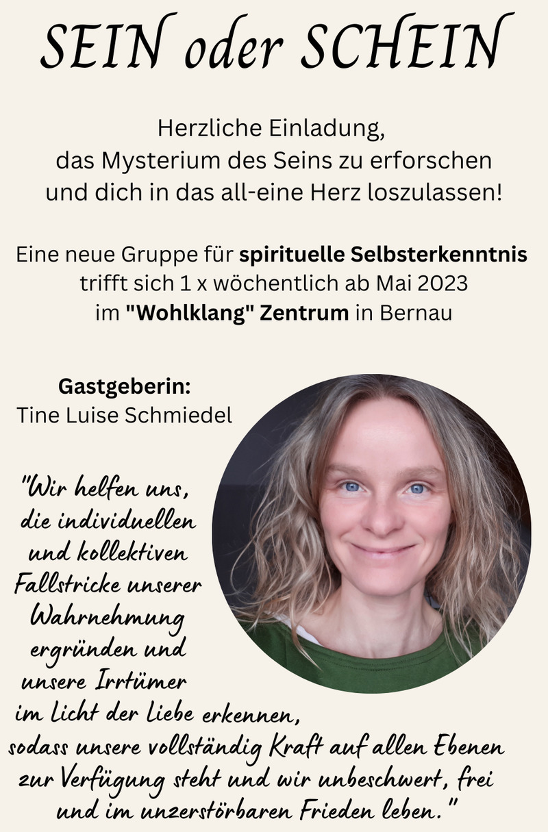 Kursstart morgen: Spirituelle Selbsterkenntnis, Birkenwerder